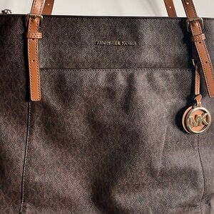 Michael Kors Textured Brown Handbag